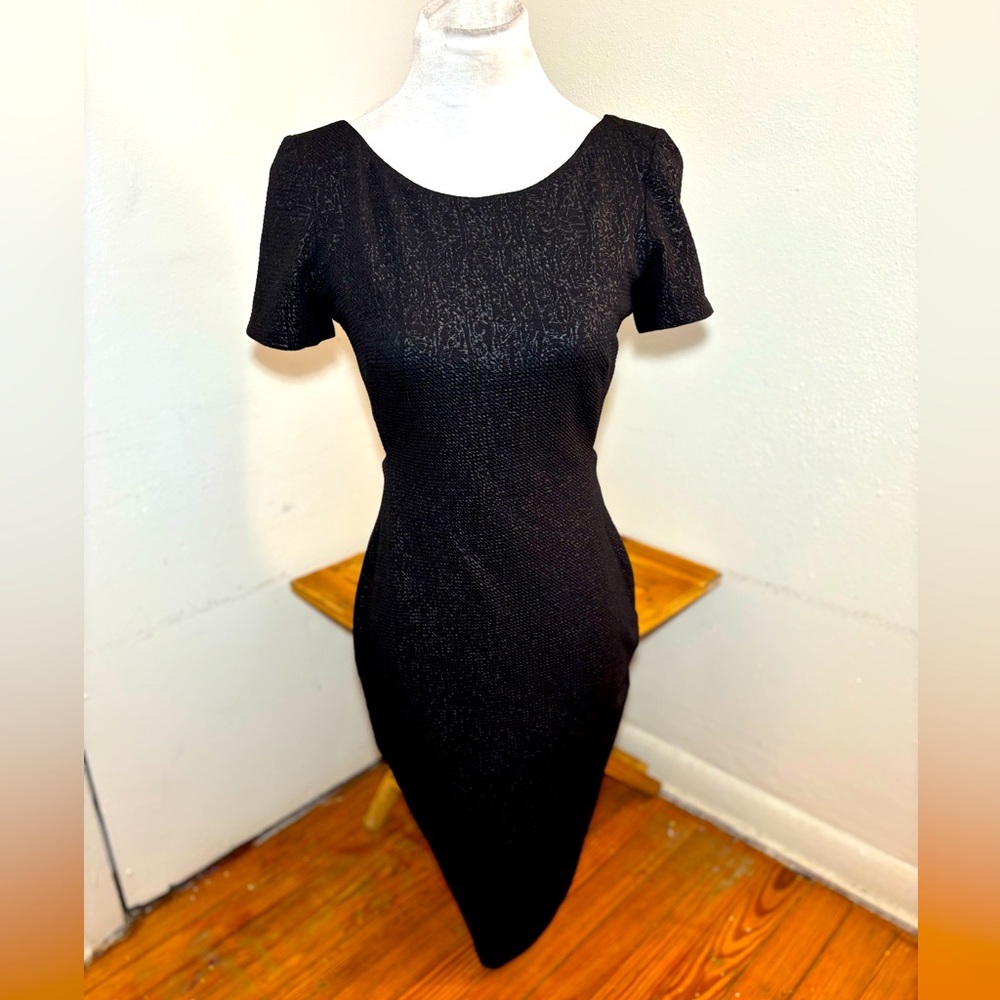 Alton Gray Back Zipper Cutout Dress